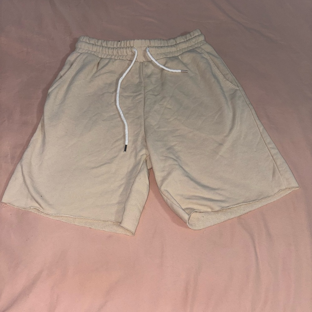 Forever 21 Tan Athletic Shorts with Elastic Waistband